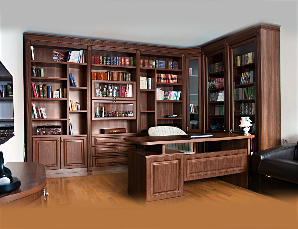 Высокое качество мебели для библиотеки