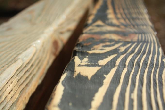 Имитация текстуры древесины и шероховатость шпона